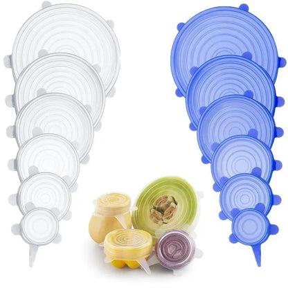 6 Piece Silicone Stretch Lids